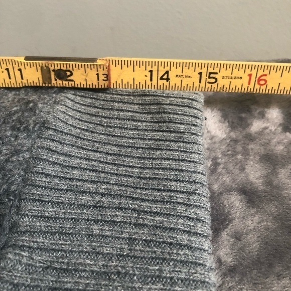 GAP Alpaca Wool blend shawl collar Fuzzy Grey sweater vest size large - Picture 9 of 10